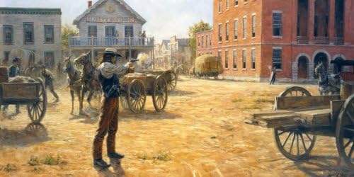 Andy Thomas - Wild Bill Hickok vs Dave Tutt Signed Open Edition on Paper