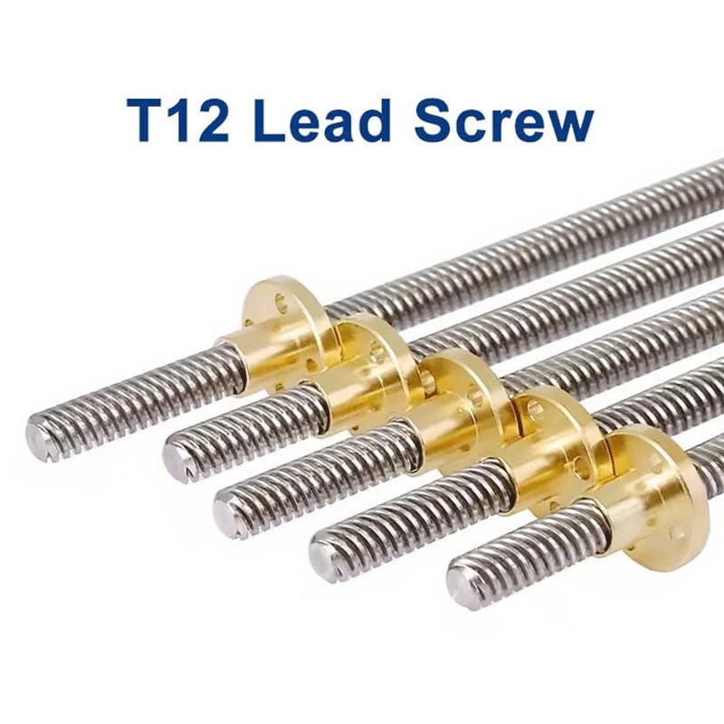 Śruba T12 SUS o skoku 3 mm do nakrętki wrzeciona trapezowego drukarki(300mm)