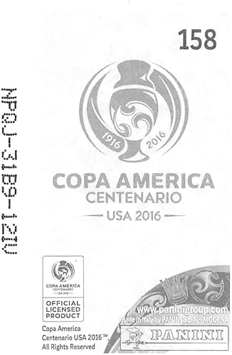 Miniatura 2 de 2016 Panini Copa America Centenario Soccer Sticker #158 Haiti Foil Logo 2 Inch wide X 3 inch tall album sticker