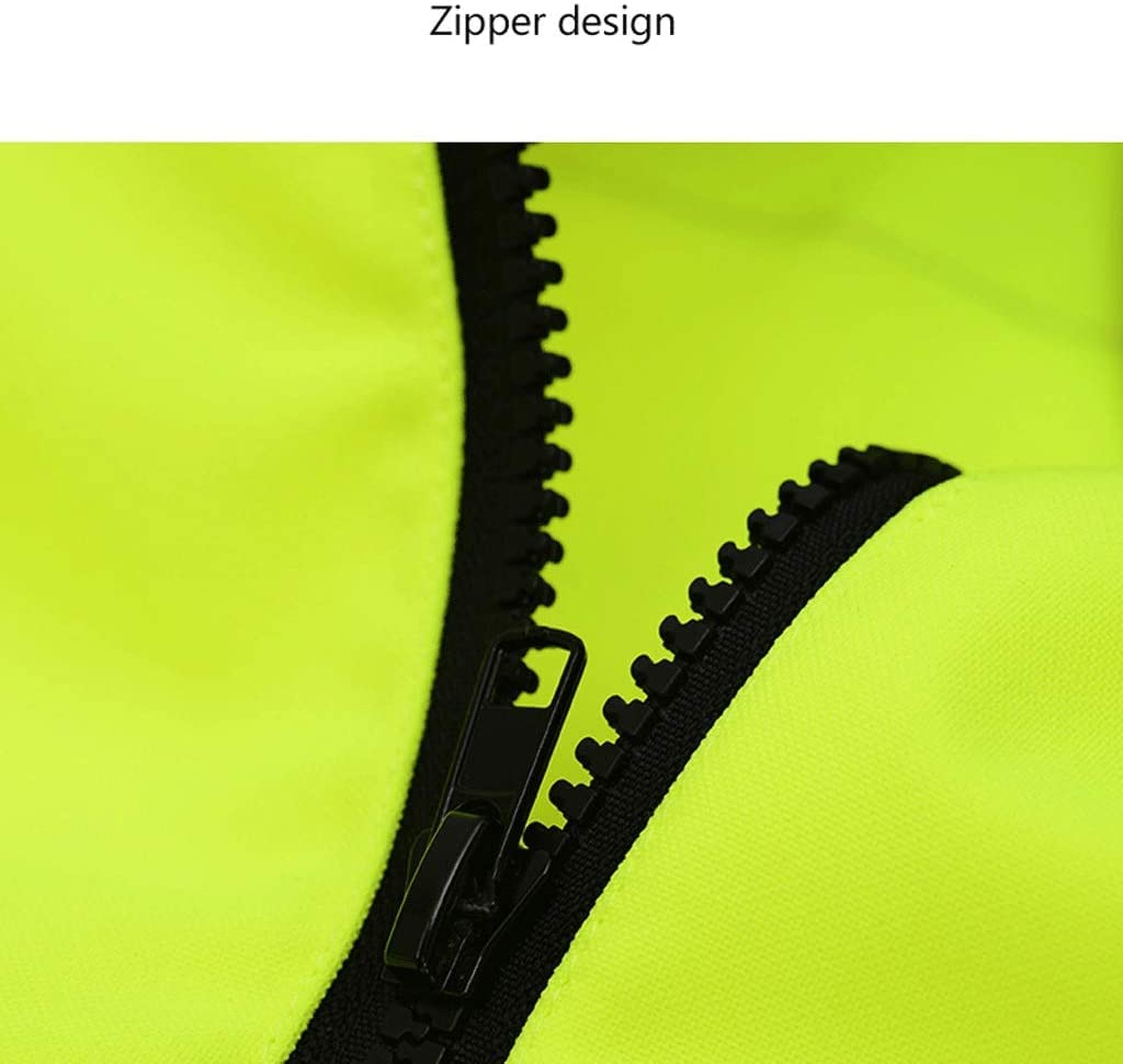 Chalecos Alta Visibilidad Hombre Mujer, Traje reflectante de tráfico Chaleco de seguridad reflectante de tela Oxford Chaleco de construcción de malla de alta visibilidad amarillo fluorescente Mono tra