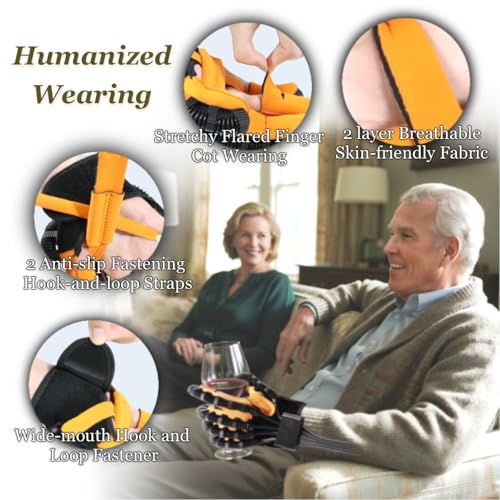 Image of 8th-Gen Rehabilitation Robot Gloves, Stroke Therapy Equipment, Hand Robotic Rehabilitation Device, 4 Modes, Adjustable Intensity, Touch Panel. Perfect Gifts for Stroke Patients with Hand Impairment