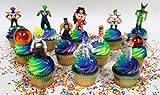 Dragon Ball Z Cupcake Topper Featuring Dragon Ball Z Figures and Two 1
