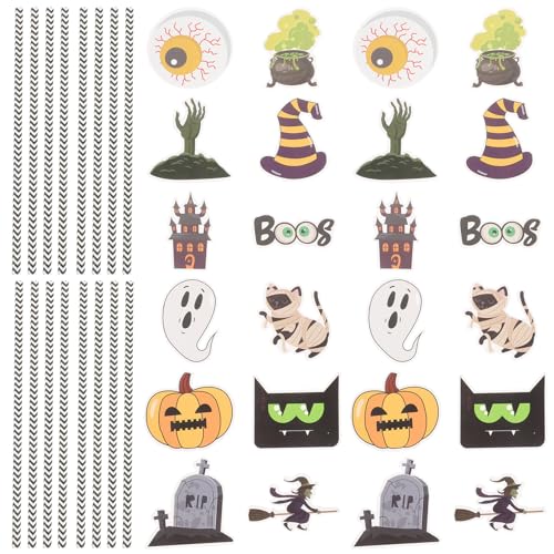 Pitillos de papel para fiesta Halloween 24 piezas miniatura 1