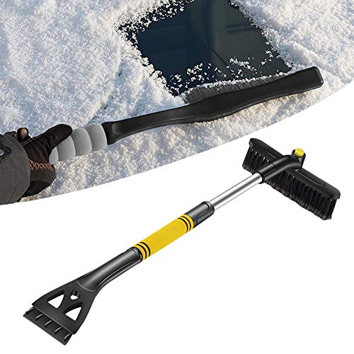 Preisvergleich Produktbild hinffinity Auto Schneebürste, einziehbare Schneebürste, Schneeschaufel, Glas, Frostentfernung Wintereis Werkzeug, für Autos, SUVs und große Autos