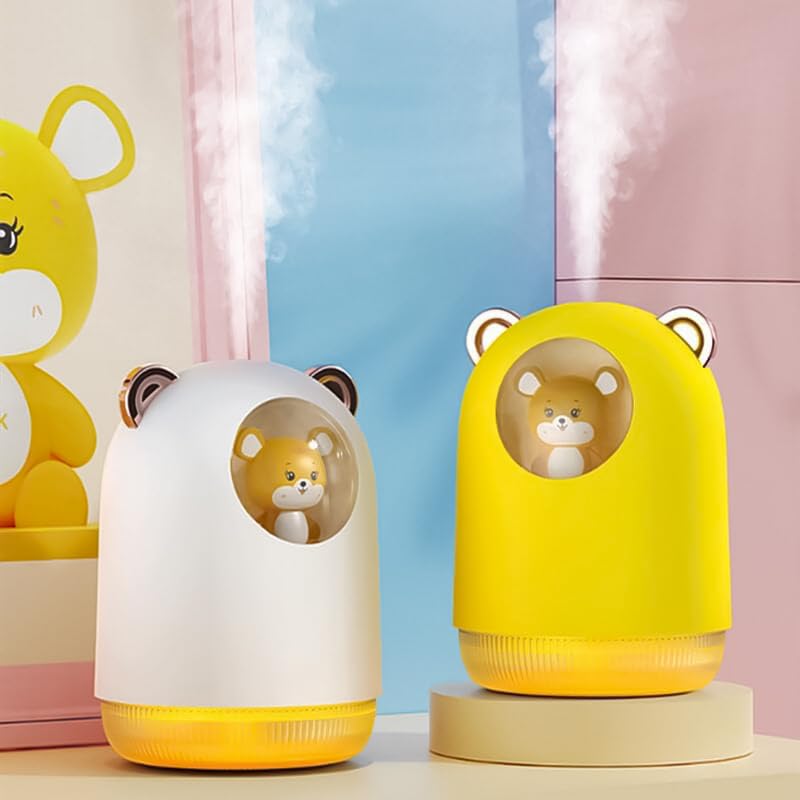 mobigon Wood Cool Mist Ultrasonic Humidifier for Room Moisture, Aroma Diffuser for Home, 300ml Essential Oil Diffuser with 7 Colorful Night Light, Auto Shut-Off, Home, Office, car (B.Turquize)