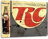 Ylens Royal Crown RC Cola Soda Pop Ad Vintage Look Rétro Store Décoration murale Plaque en métal 20,3 x 30,5 cm