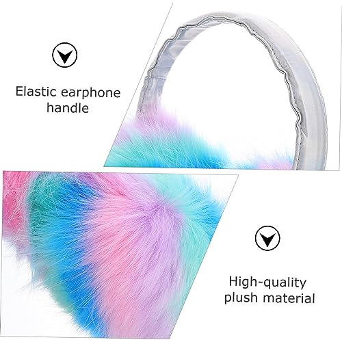 BESPORTBLE 1pc Adorable Plush Earmuffs for Boys and Girls Warm Ear Colorful Soft Faux Fur Design for Activities and Cosplay for Birthdays and Holidays2