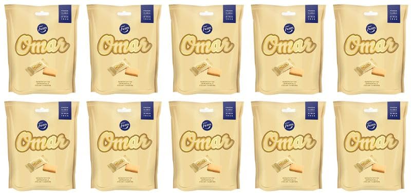 Fazer Omar caramelos cremosos 10 paquetes de 220g
