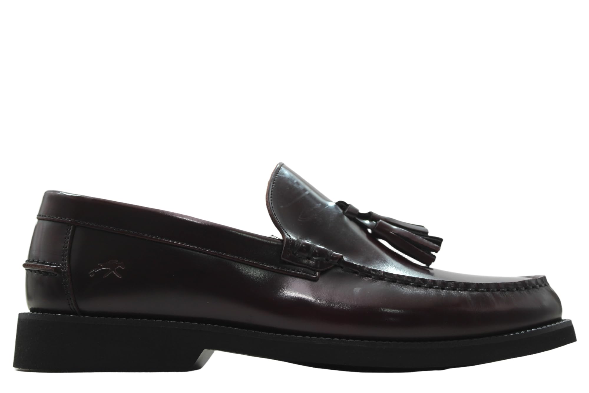 FLUCHOS - Mocasín Castellano de Piel, borlas, Plantilla extraíble, Suela Goma extralight, para: Hombre