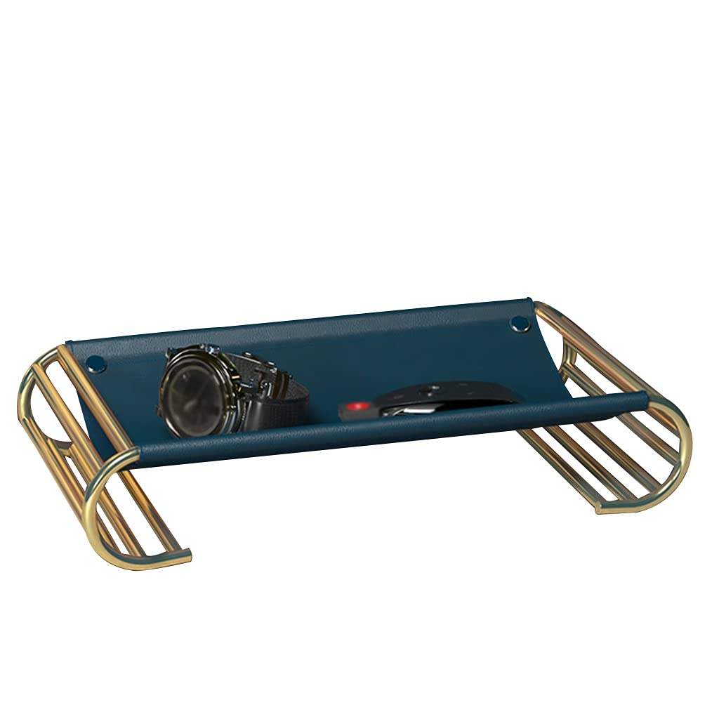 organiser tray, Catchall Bowl Entryway with Golden BracketJewelry Organizer,Key Wallets Lipstick Remote Control Storage Holder
