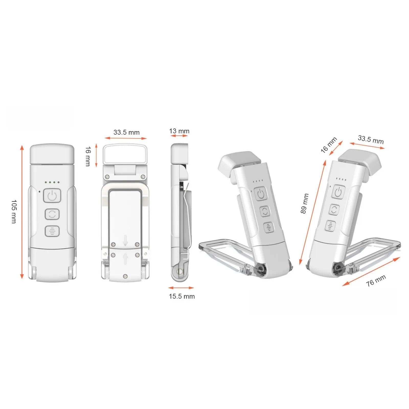 BookBright Lampe LED Bookbright Trois températures de couleur avec cinq niveaux de luminosité, filtre de lumière bleue et conception anti-éblouissement, idéal pour lire au lit