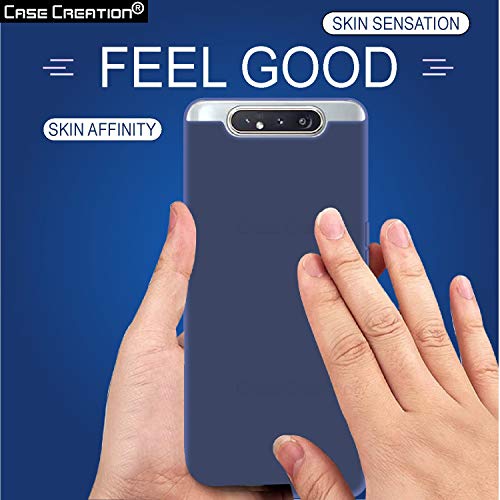 Image of Case Creation Luxurious OG Series for Samsung Galaxy A90 Case Cover,Anti-Dirty Slim Case Frosted Matte Cute Candy TPU Raised Bezel (Splash of Color) Back Cover for Samsung A90 -Navy Blue