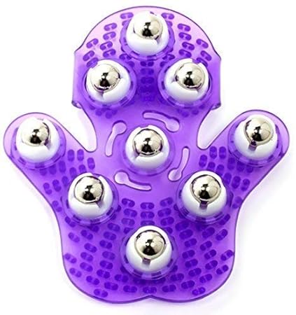 WHOLE MART Massage Glove Palm Shaped Stress Relax Massager Ball For Cellulite Beauty Body Care (Multi Color)-1 PCS