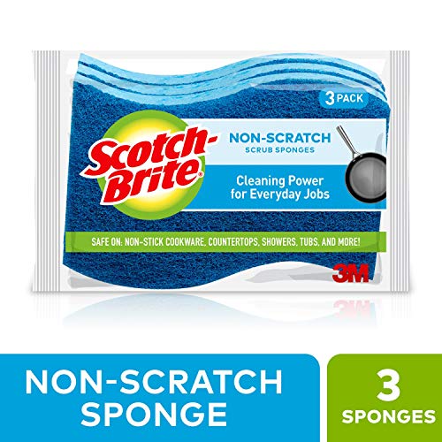 Image of Scotch-Brite Non-Scratch Scrub Sponges, 24 Scrub Sponges, Lasts 50% Longer than the Leading National Value Brand