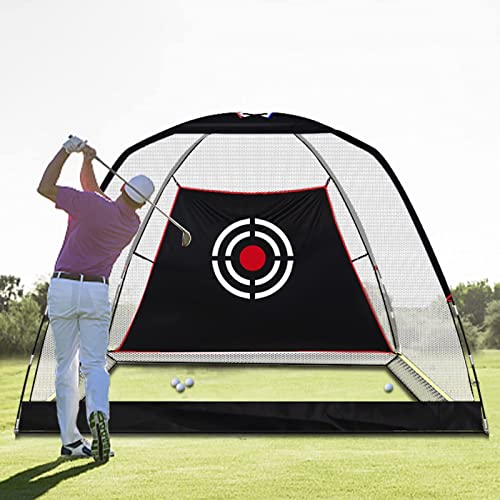 Golf Practice Hitting Nets For Backyard Driving Indoor Use Heavy Duty Practice Golf Driving Nets For Backyard Premium Portable Golf Impact Nets Cages With Frame And Net For Kids Men 10X7 Ft #TOP2