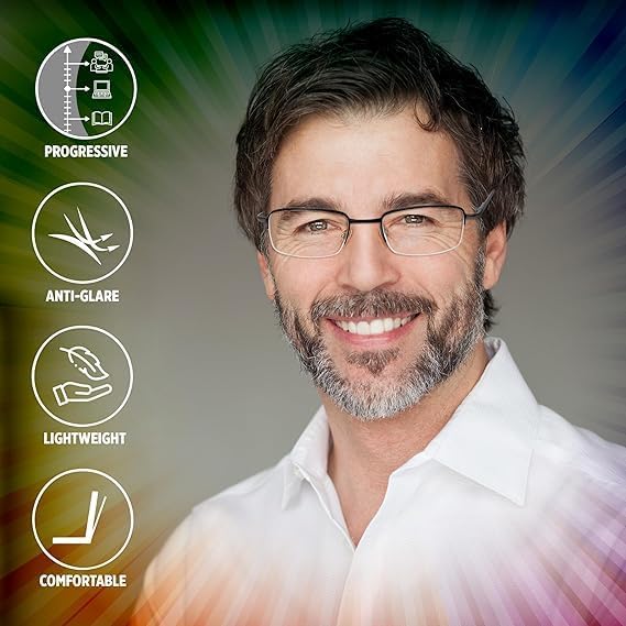 Miniatura 8 de Sightline Progressive Multifocus Reading Glasses for Men and Women Readers 6000