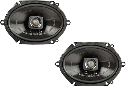 Polk Audio DB572 DB+ Series - Altavoz coaxial de 5 x 7 pulgadas para coche y marina, altavoz de audio de 2 vías para barco y automóvil, respuesta de