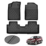T TGBROS Custom Fit for Floor Mats 2012-2016 Honda CR-V CRV All-Weather Floor Mat Liners Front &...
