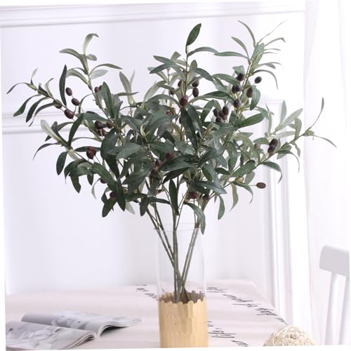 Fausses branches d'olivier de 30'' style méditerranéen pour bureau - 7
