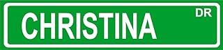 Christina Green Aluminum Street Sign 4