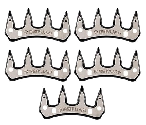 NEW, Kit de cuchilas Beiyuan serie 2025 con 4 puntas media Tipo AA. Universales para esquiladoras Folk, Heiniger, Beiyuan, Oster, Lister, Supershear, liscop, etc (5)