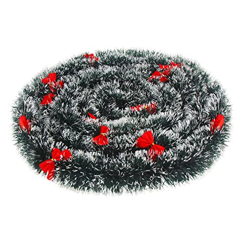SULOLI 10 Meter Weihnachtsgirlande grün,Weihnachtsbaum Girlande mit...
