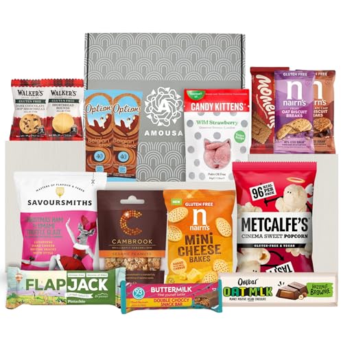 Gluten Free Hamper - Coeliac Gifts Set Featuring 15 Gluten Free Snacks, Including Free From Biscuits, Sweets, Snack Bars &More. Suitable Present For Celiacs or Anyone Following A GF Diet. Celiac Gifts