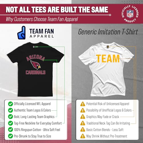 Image of NFL Gameday Cotton Blend T-Shirt for Men and Women - Licensed