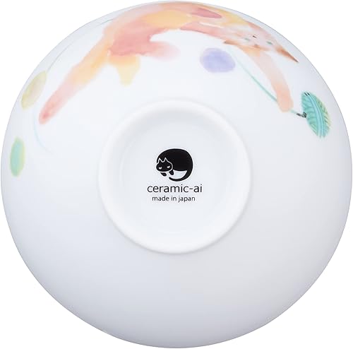 Miniatura 3 de (Ceramic-ai) Nyanya Moko Cat Rice Bowl, Pink 13177