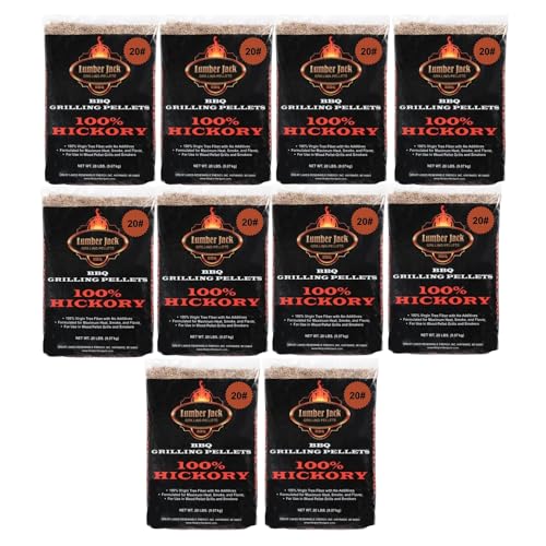 100% Hickory Lumber Jack BBQ Pellets (200)