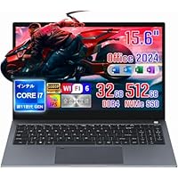 SERYUB ノートPC Core i7-1165G7 15.6インチ DDR4 32GB NvMe 512GB SSD