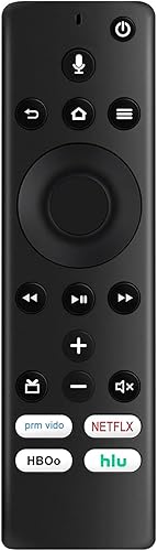 Miniatura 1 de Voicce Remote CT-RC1US-19 NS-RCFNA-19 con teclas de acceso directo Primevideo Netflix HBO HULU reemplazadas para Insignia y Toshiba TV Edition TV