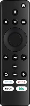 Voicce Remote CT-RC1US-19 NS-RCFNA-19 with Primevideo Netflix HBO HULU Shortcut Keys Replaced for Insignia and Toshiba TV Edition TV TF-50A810U19 TF-43A810U21 TF55A810U21 TF50A810U19 TF43A810U21