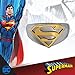 DC Comics Superman Ring, Stainless Steel, Gold Plating, s. 10