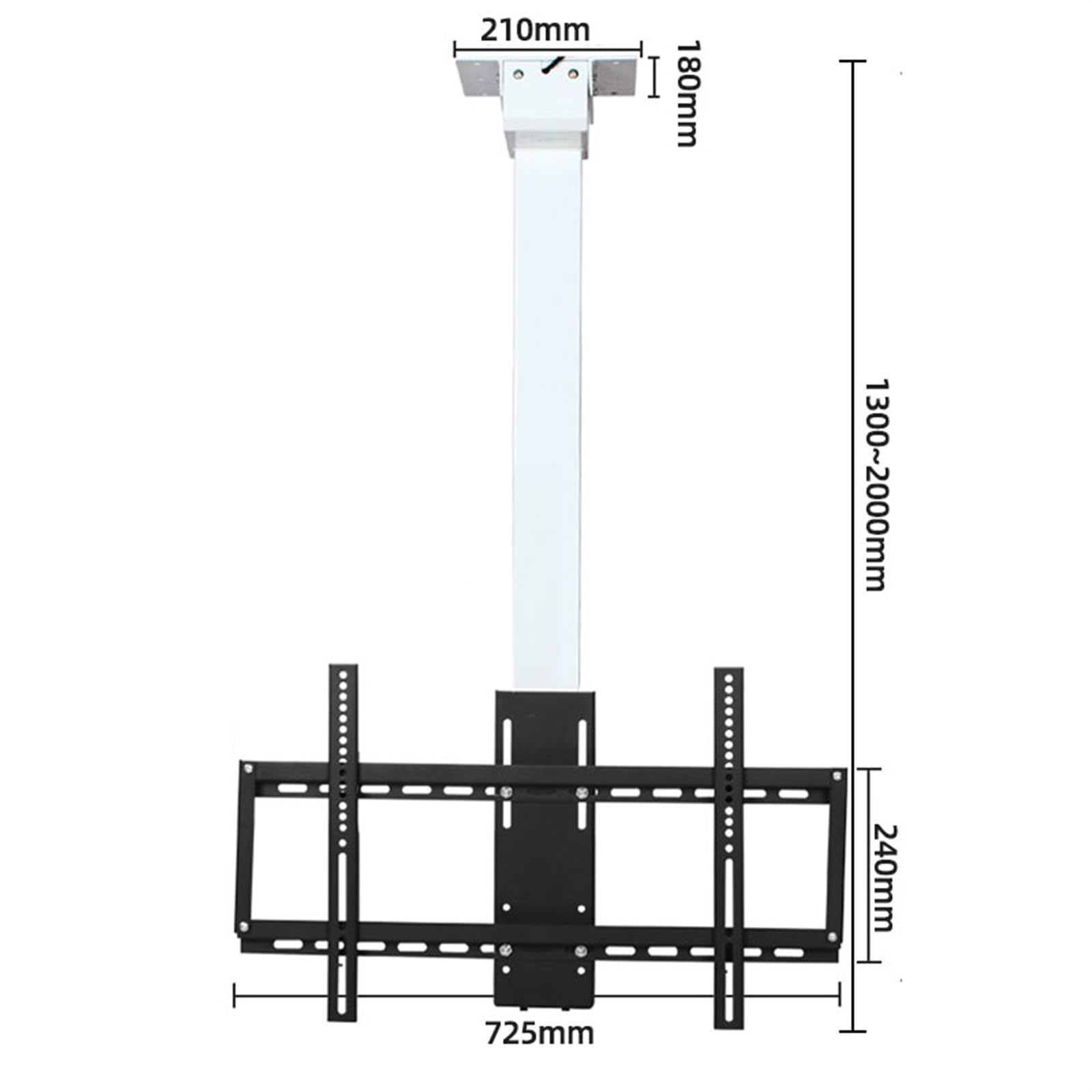 Soporte De Techo para TV - Soporte De TV Motorizado, Se Adapta A Televisores De 32 A 70 Pulgadas Soporte Telescópico para TV De Elevación Automática, con Control Remoto Y Configuración De Memoria