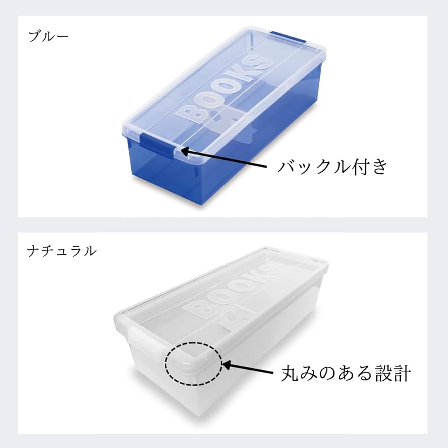 Amazon｜伊勢藤(ISETO) コミック本収納ケース ブックス ブルー 幅21.0