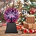 DELIPOP Plasma Ball 8 Inches, Red Light with Plug in Cord Magic Plasma Ball Lamp, Touch and Sound Sensitive Disco Light for Christmas, Parties, Decoration