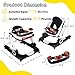 TODEFULL 6 in 1 Baby Walker, Baby Activity Center for Toddler, Walker Rocker Bouncer w/Adjustable Height Speed, Learning-Seated & Walk-Behind, Infant Walker w/Feeding Tray & Music Toys, Black