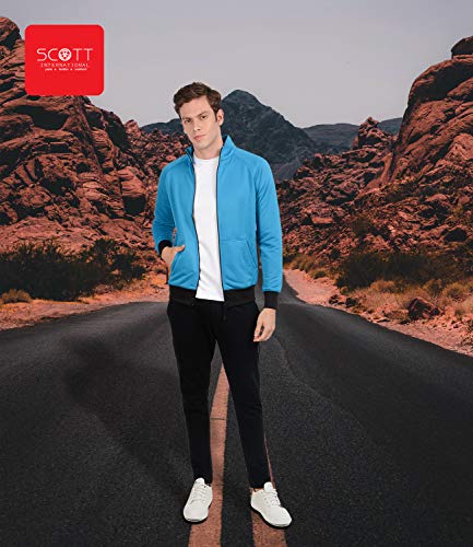 Image of Scott International Men's Polyester Solid Regular Standard Length Jacket