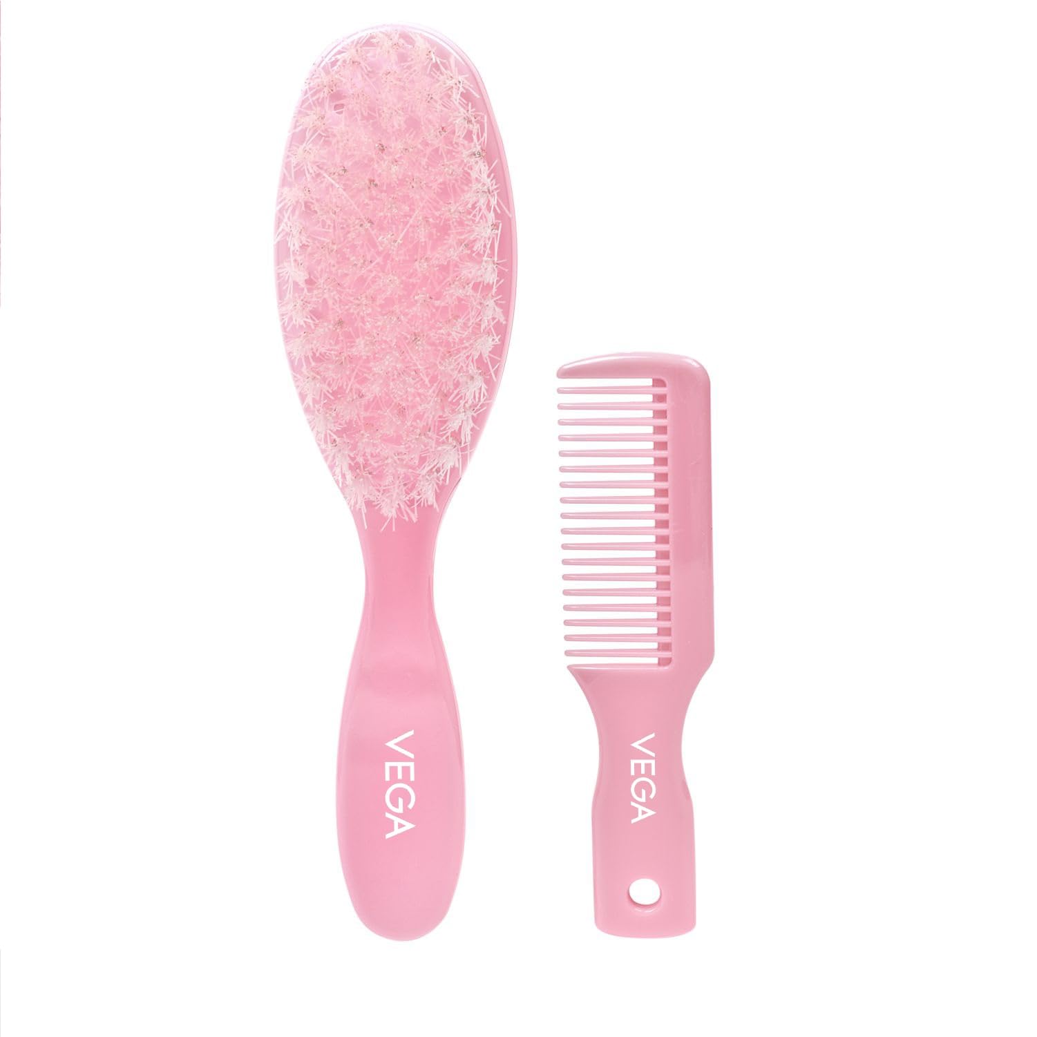 Vega Baby Hair Brush And Comb Set (India's No.1* Hair Brush Brand) with Natural Bristles for Baby Hair Grooming, Baby Comb Hair for New Born, (9959)-image-14