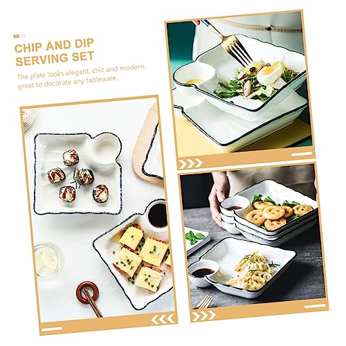 Set de 2 platos cerámicos para sushi estilo japonés miniatura 7
