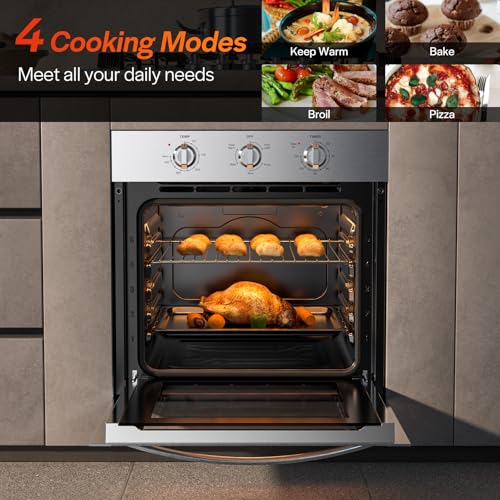 Empava 24WOE40L 24 Inch Electric Single Wall Oven 2.5 Cu.Ft Stainless Steel thumb #4