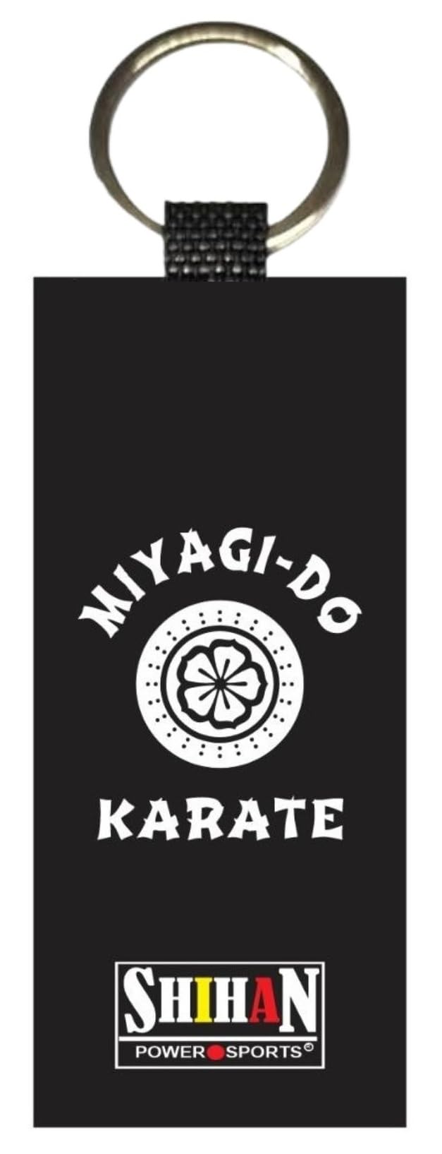 SHIHAN POWER SPORTS Key Ring MIYAGI-DO KARATE Black Belt keyring Martial Arts Karate Kid Film Movie