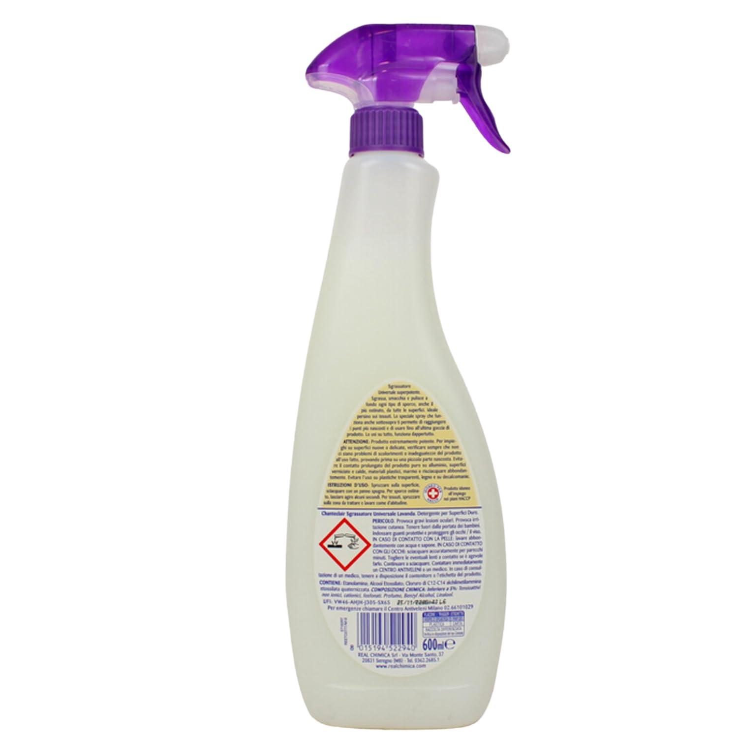 Sgrassatore al Profumo di Lavanda – 600 ml – Pulizia Potente e Rilassante – Variazioni 4/8/12 Pezzi (12 PEZZI)