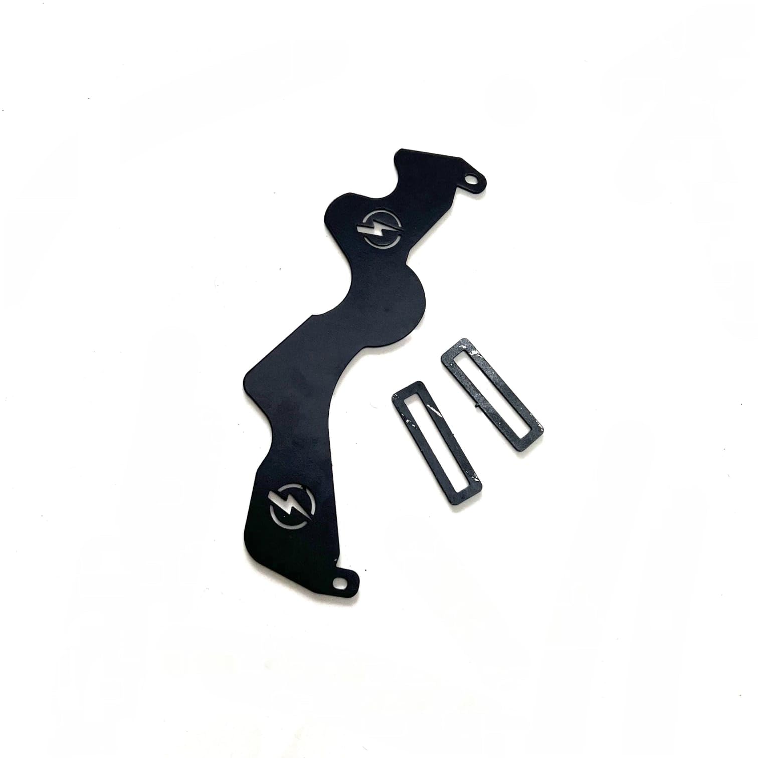 VT Auto Headlight Adjustment Clamp Mount for Pulsar-NS125 | Matte Black Finish, Includes 2 Clamps, Bolt-On Fitment, Durable Metal Build, Lightning Bolt Logo-picture-21