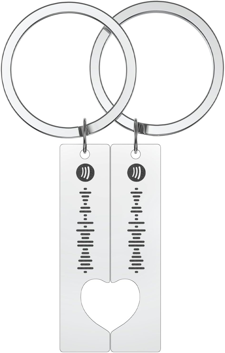 Custom Spotify Keychain, Personalized Matching Keychains for Couples- Couples Song Keychains Gifts for Men/Women
