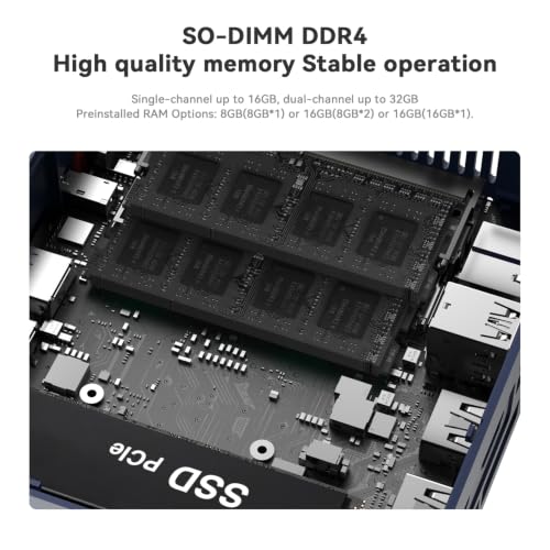 Image of Beelink SER3 Mini PC W11 Pro, AMD Ryzen 3 3200U(2C /4T up to 3.5 GHz),16GB DDR4 500GB NVME SSD Graphics 3 core 1200 MHz WiFi 5 /BT5.0 Dual Display Mini PC Computer