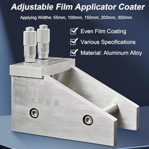 Aplicador de película ajustable para preparación de revestimiento húmedo, revestimiento de precisión con succión magnética para aplicaciones de impresión y pintura