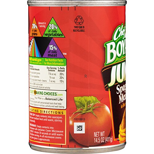 Image of b'Chef Boyardee, Jumbo Spaghetti and Meatballs, 14.5-Ounce Can (Pack of 6)'