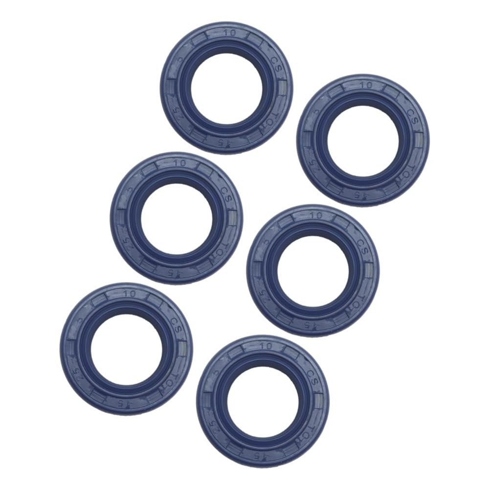 Juego de 6 retenes de Aceite de cigüeñal compatibles con motosierras 017, 018, 021, 023, 025, MS170, MS180, MS210, MS230, MS250, MS171 y MS211.